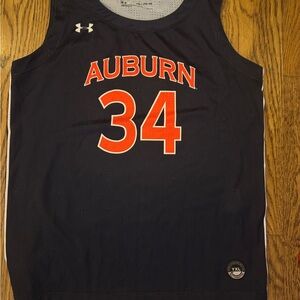 Under Armour Navy Auburn Kids Jersey